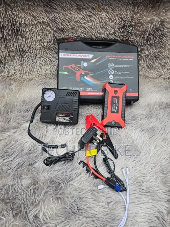 Car Jump Starter With Air Compressor Portable Battery Power Bank