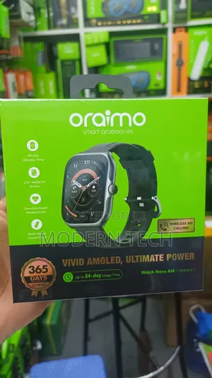 Oraimo Watch Nova Am – Hd Amoled Display, Sports Health Tracking