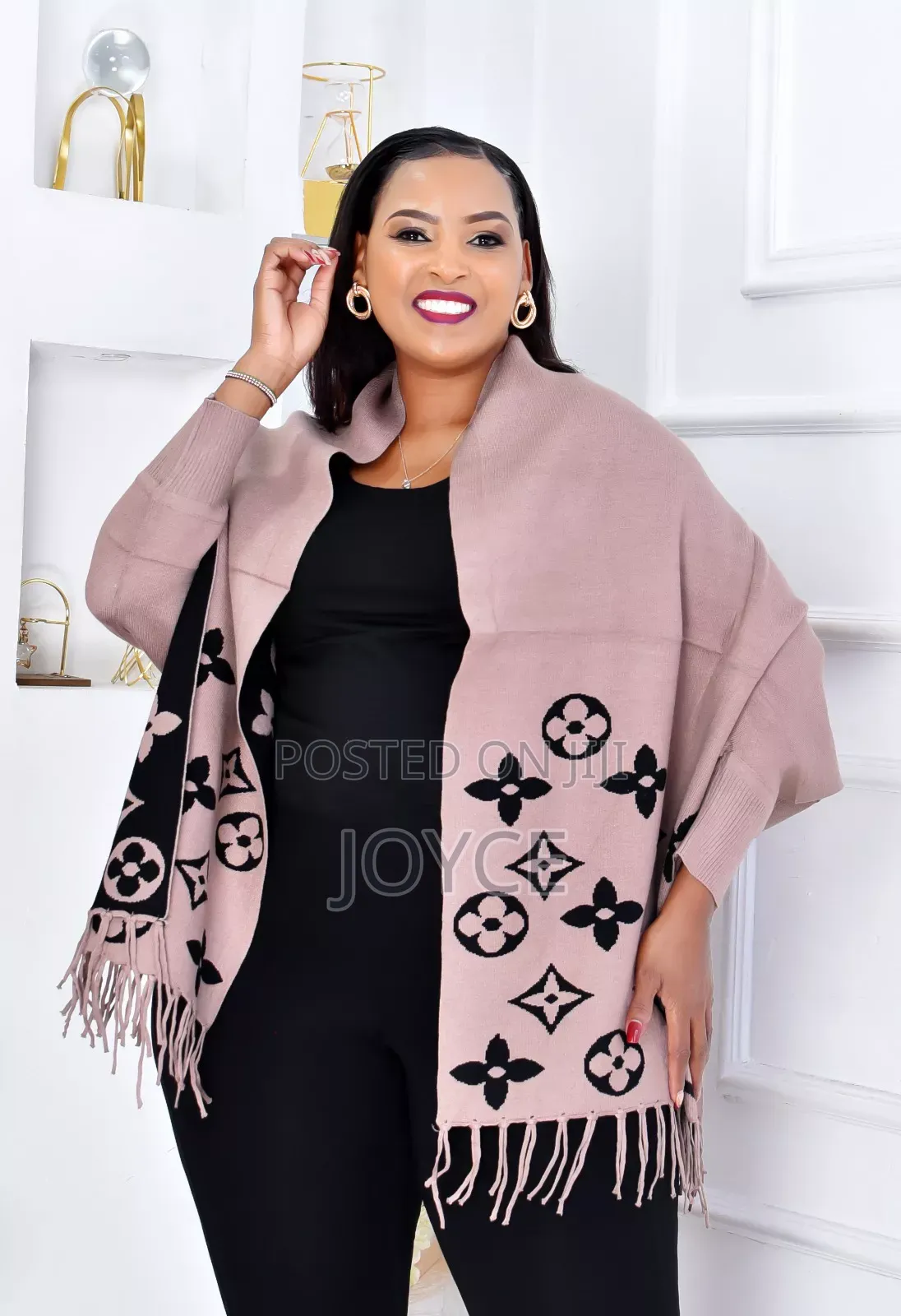 Warm Poncho With Hands