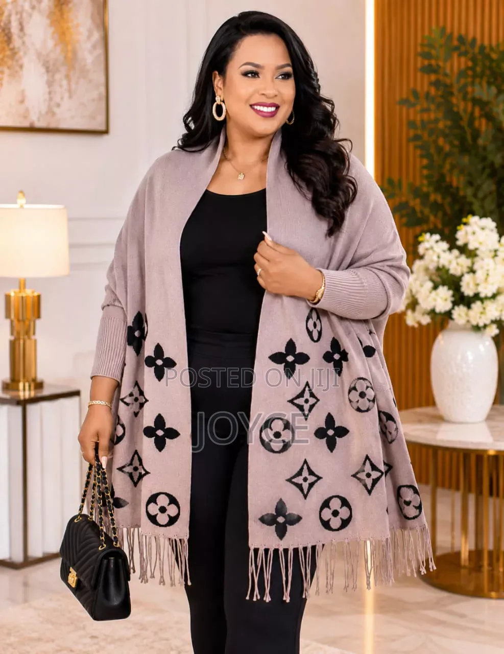 Warm Poncho With Hands