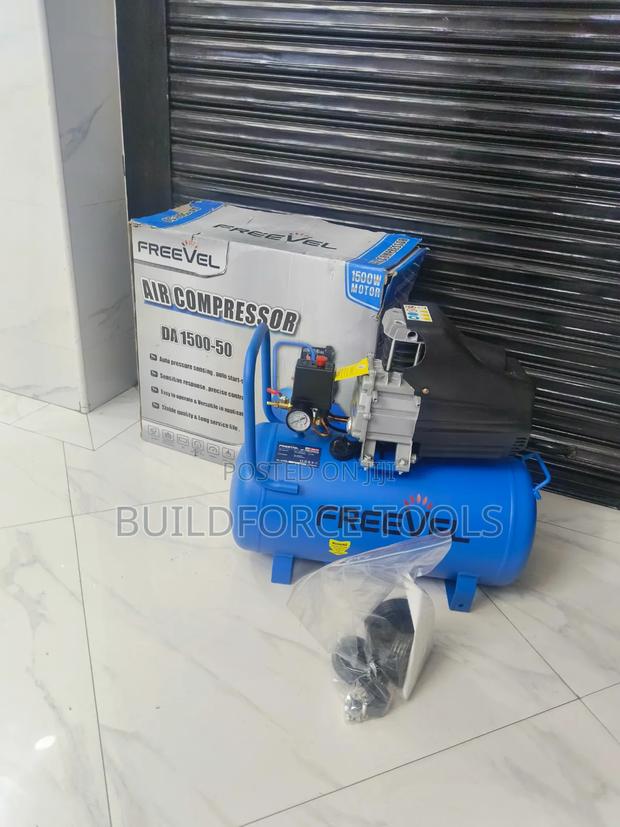 Freevel Air Compressor 50 Litres Electric Corded - thumbnail 2