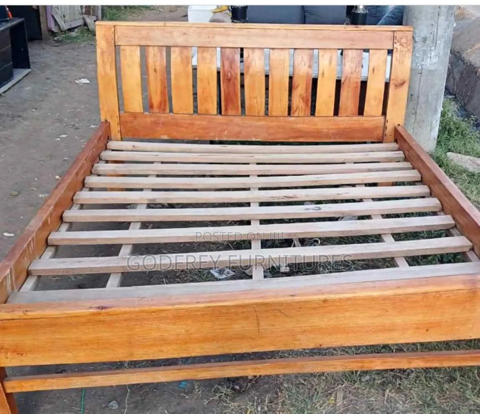 Wooden Bed 5 by 6 Size