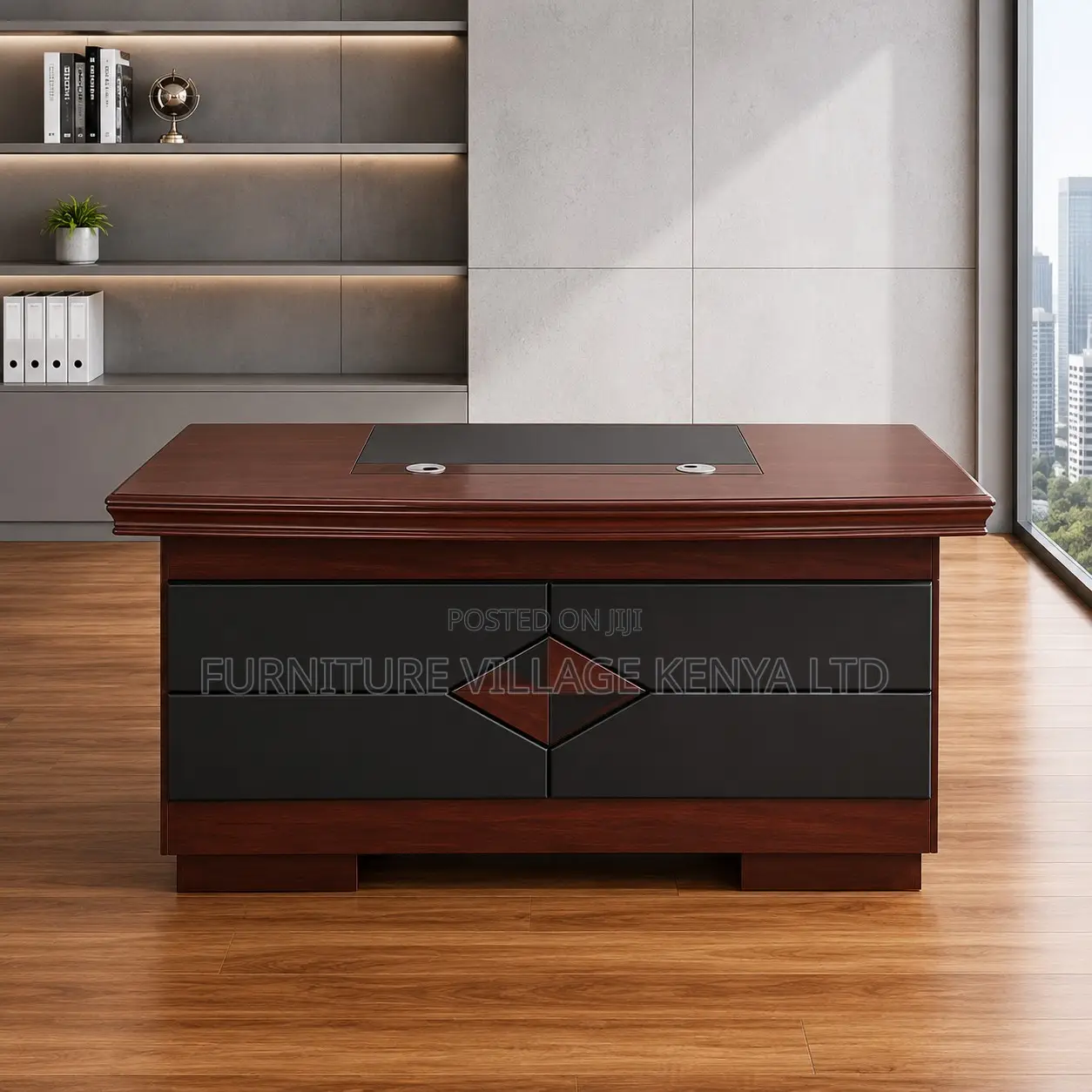 Executive Desk With Keyboard Tray