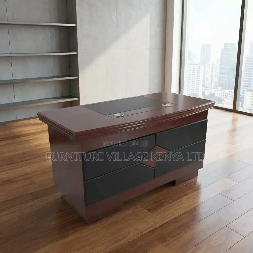 Executive Desk With Keyboard Tray