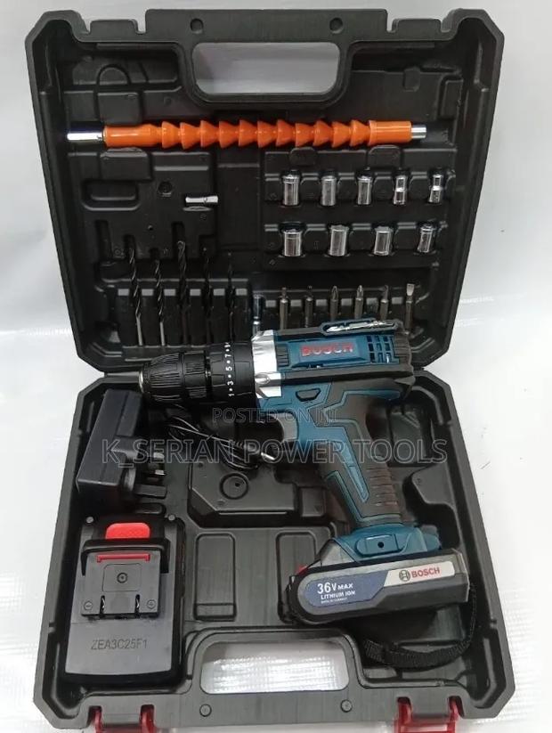 Ultimate Bosch 36v Cordless Drill Accessory Set/Drill