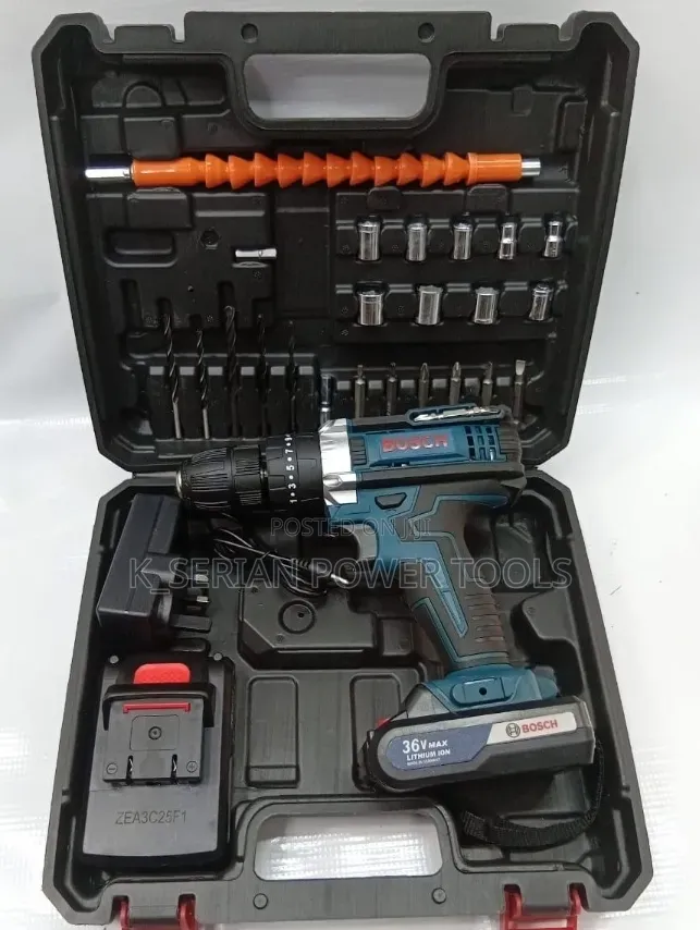 Ultimate Bosch 36v Cordless Drill Accessory Set/Drill