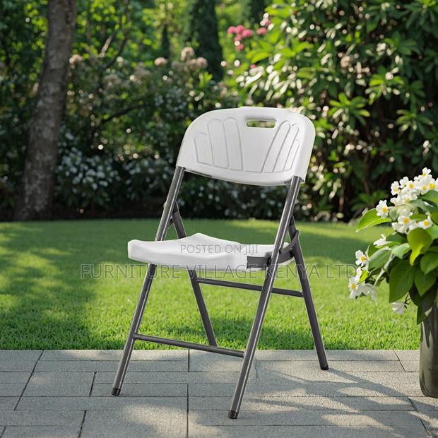 Foldable White Plastic Home Chair. - thumbnail 9