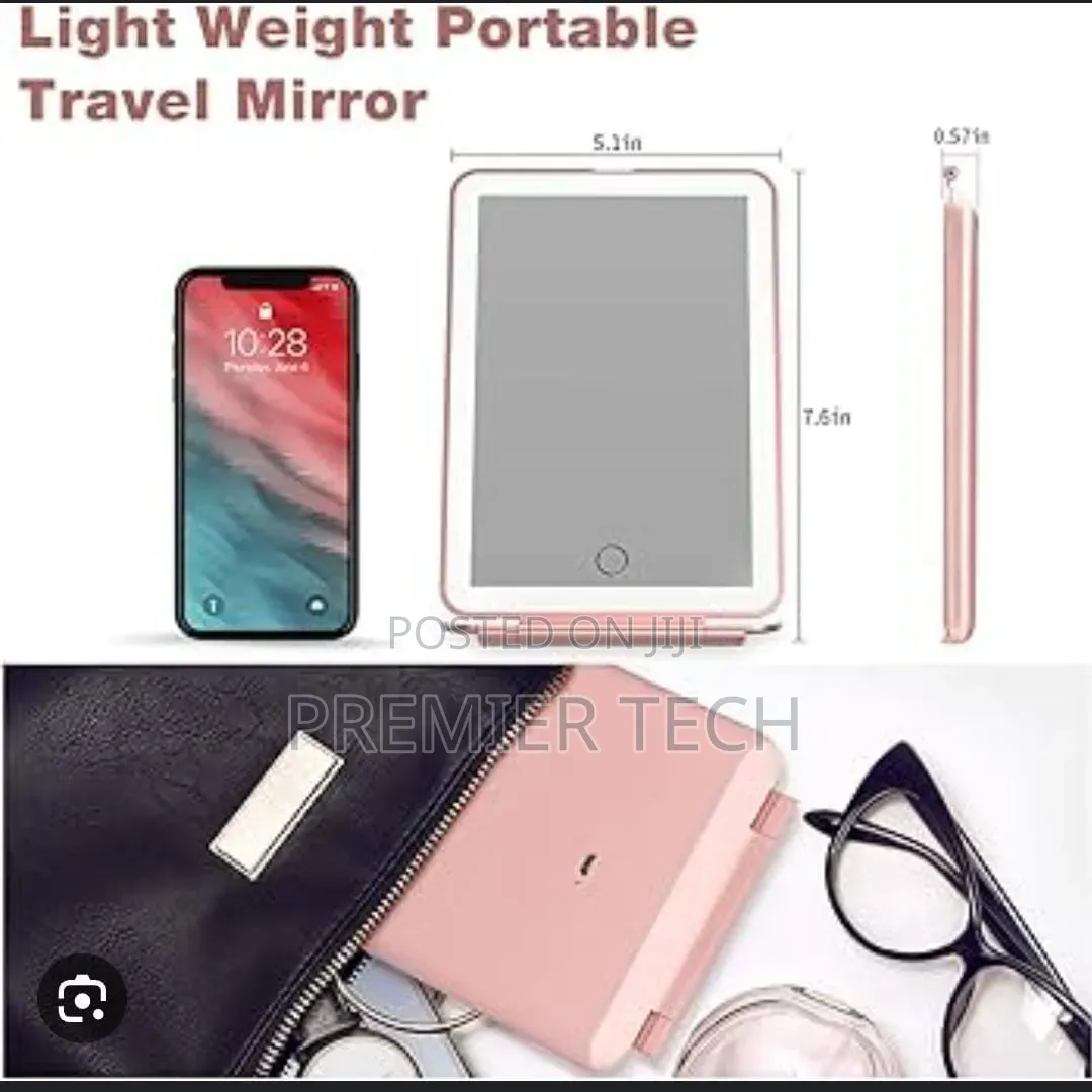 Rechargeable Led Travel Tablet Vanity Mirror