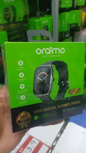 Oraimo Watch Nova Am – Large Amoled Screen, Calls Notifications
