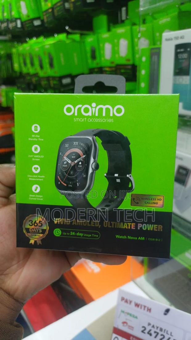 Oraimo Watch Nova Am – Large Amoled Screen, Calls Notifications - thumbnail 2