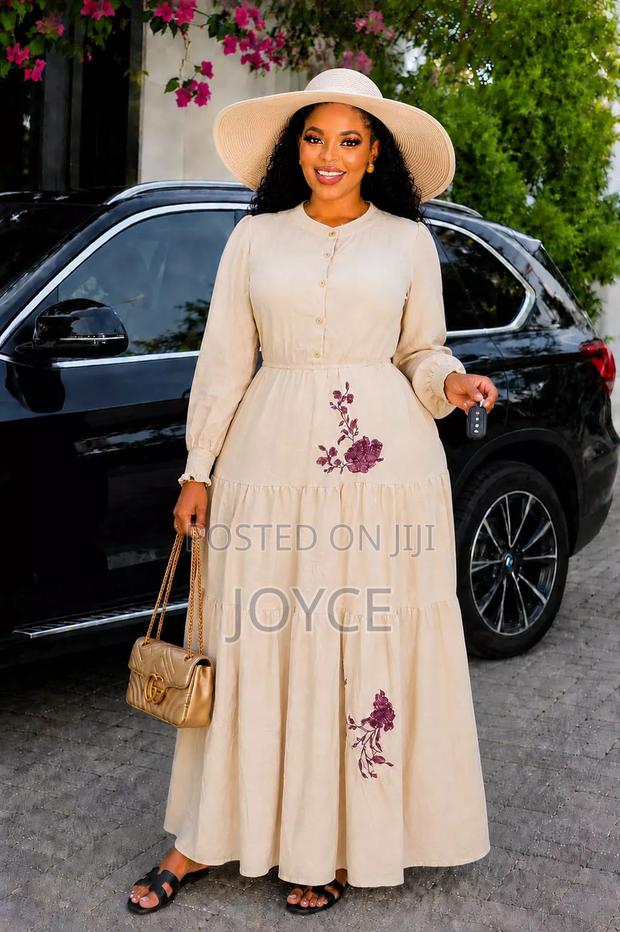 Heavy Linen Maxi Dress - thumbnail 5