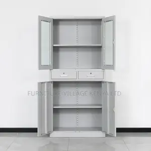 Modern 2-Door File Cabinet With Drawer's