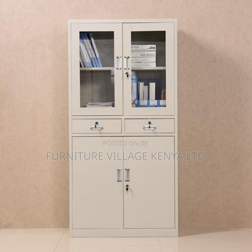 Modern 2-Door File Cabinet With Drawer's - thumbnail 3