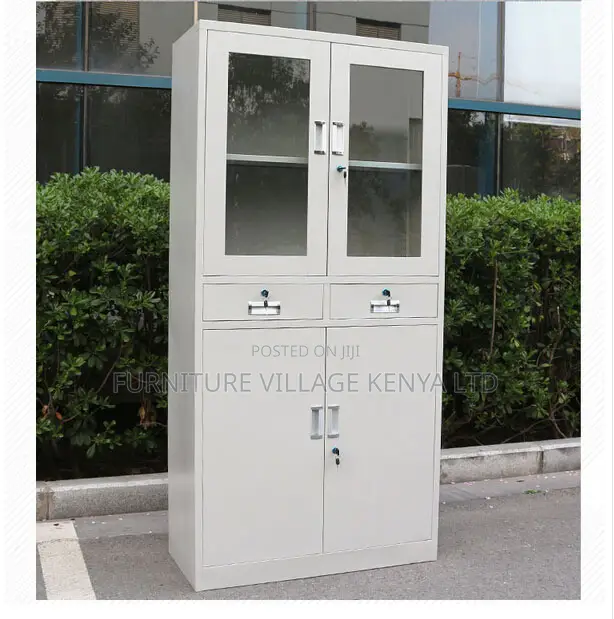 Modern 2-Door File Cabinet With Drawer's