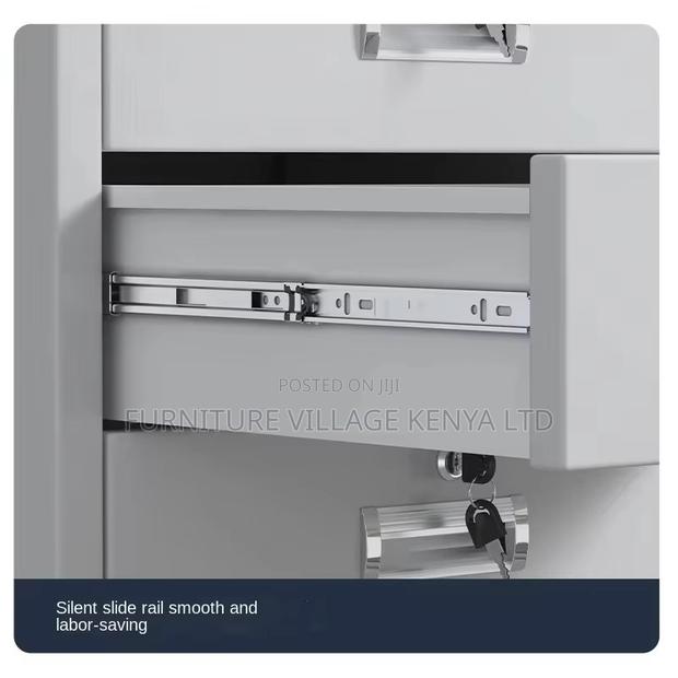 Modern 2-Door File Cabinet With Drawer's - thumbnail 7