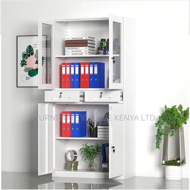Modern 2-Door File Cabinet With Drawer's - thumbnail 8