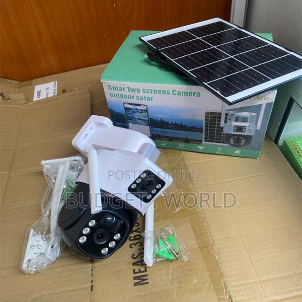 Solar 4g Dual Lens PTZ Security Camera – Sim Card Wireless CCTV for Ou