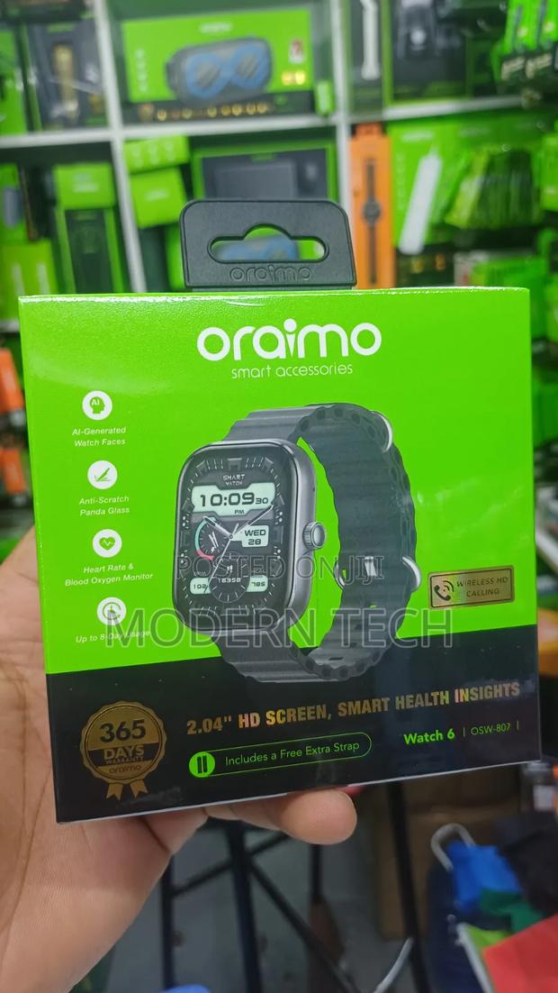 Oraimo Watch 6 2.04" TFT Ip68 Smart Watch
