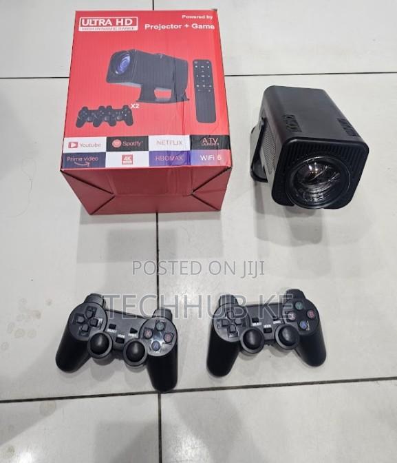 Mini Projector With Android Tv Gaming Console Hy320 Wifi 6 Projector - thumbnail 2