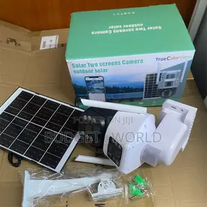 . Solar Dual Camera PTZ Security System – 4g Sim Card Outdoor Camera