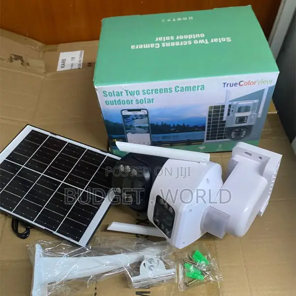 . Solar Dual Camera PTZ Security System – 4g Sim Card Outdoor Camera