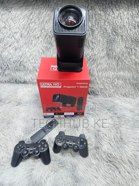  Smart Projector With Wireless Game Pads Home Cinema Gaming System