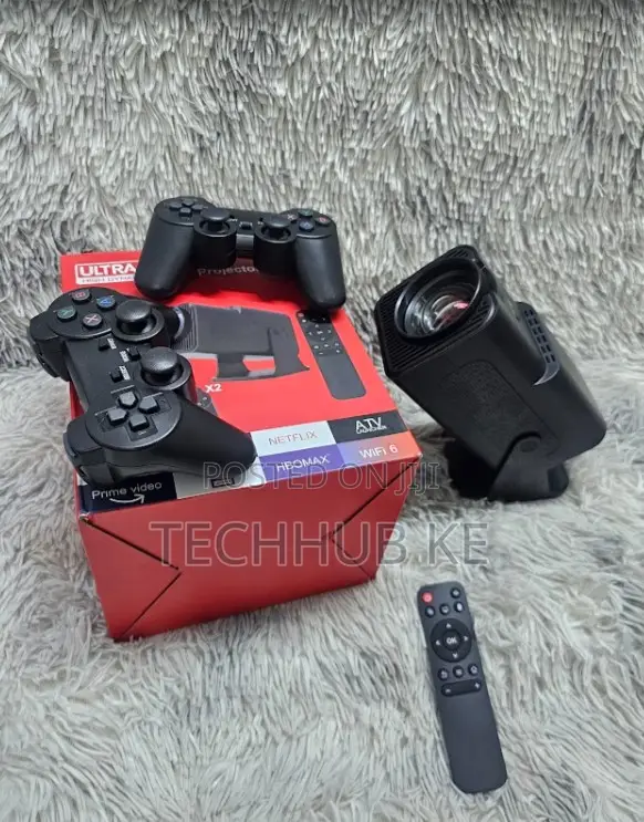  Smart Projector With Wireless Game Pads Home Cinema Gaming System