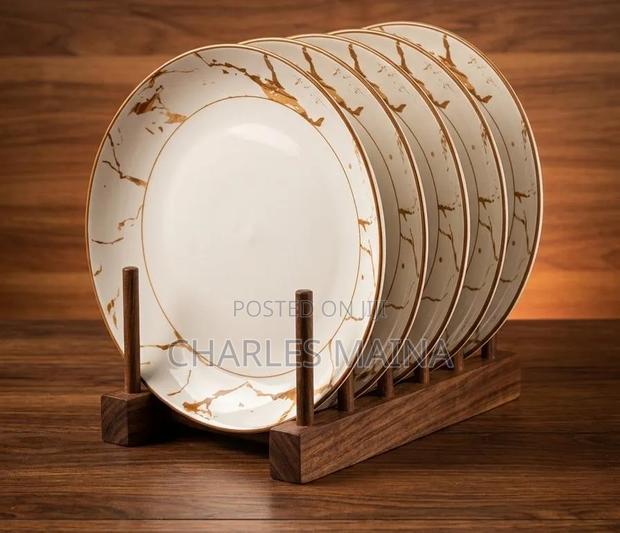 *Gold Rapture Ceramic Dinner Plate - main view