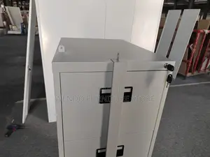 Office Cabinet; Four Drawers Steel Modern Cabinet With Bar Lock