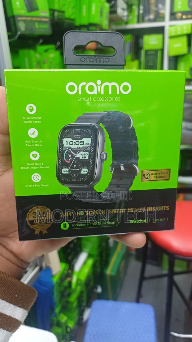 Oraimo Watch 6 Hd Bluetooth Call Smartwatch – 2.04" Screen - thumbnail 2