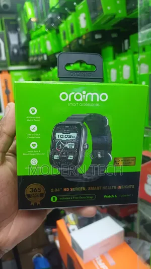 Oraimo Watch 6 Premium Smart Watch for Android iPhone.