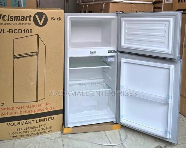 Volsmart 108l Double Door Refrigerator ,Smart Storage, Maximum Freshne