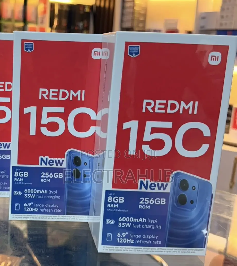 New Xiaomi Redmi 15C 4G 256 GB Black