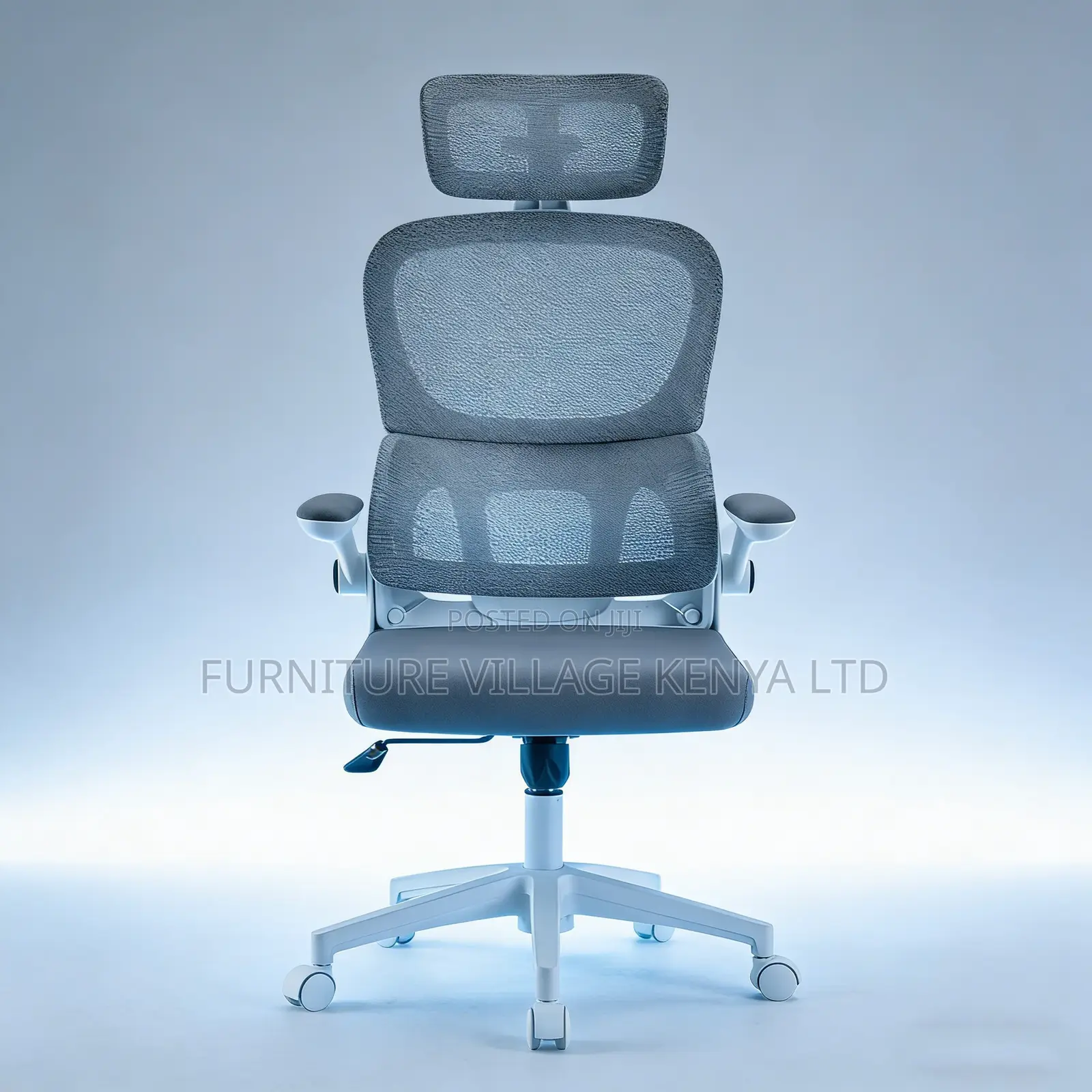 White Swivel Ergonomic Home Chair.
