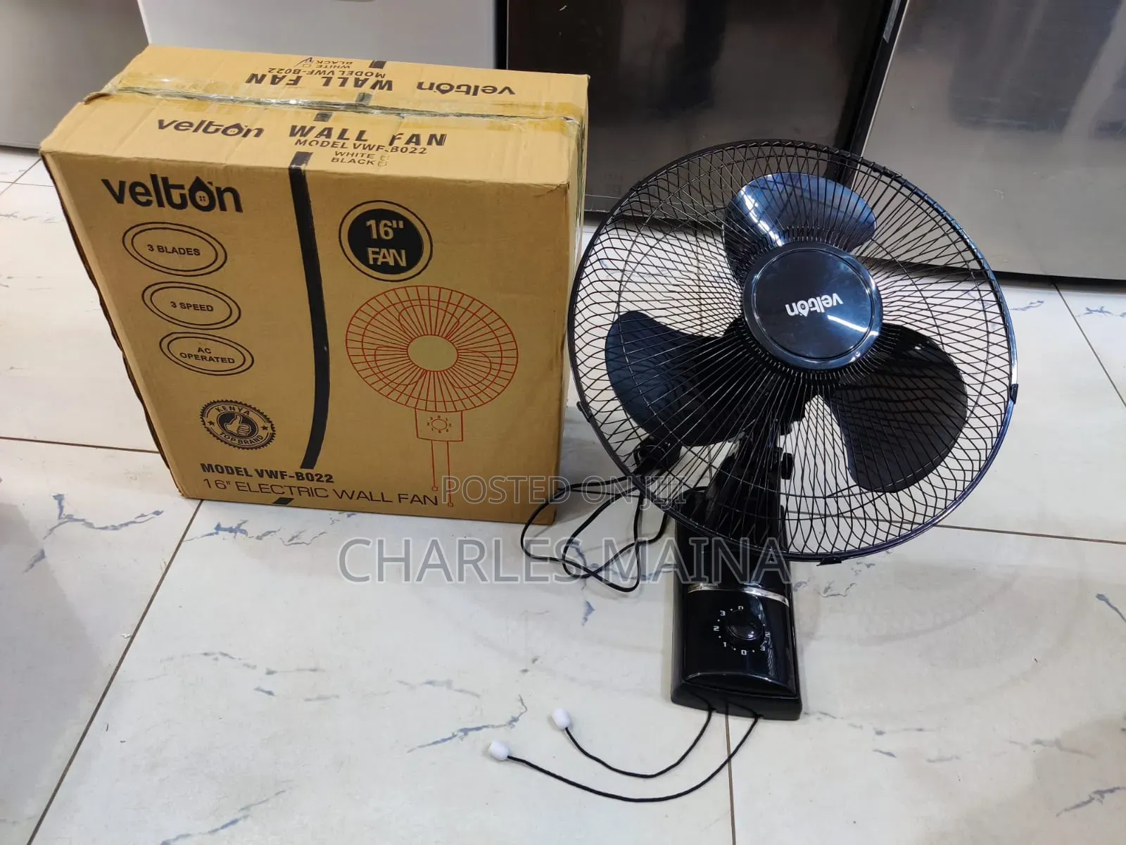 Velton Wall Fans
*Blue/White*