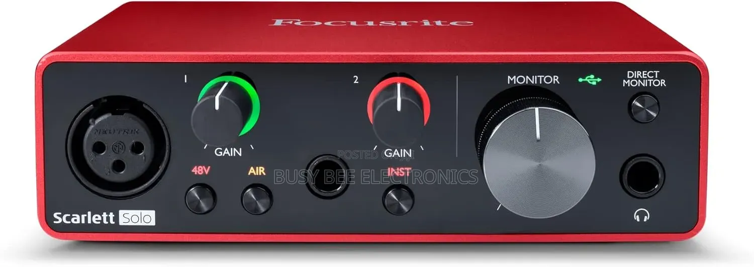 Scarlet Solo Sound Card Usb Audio Interface