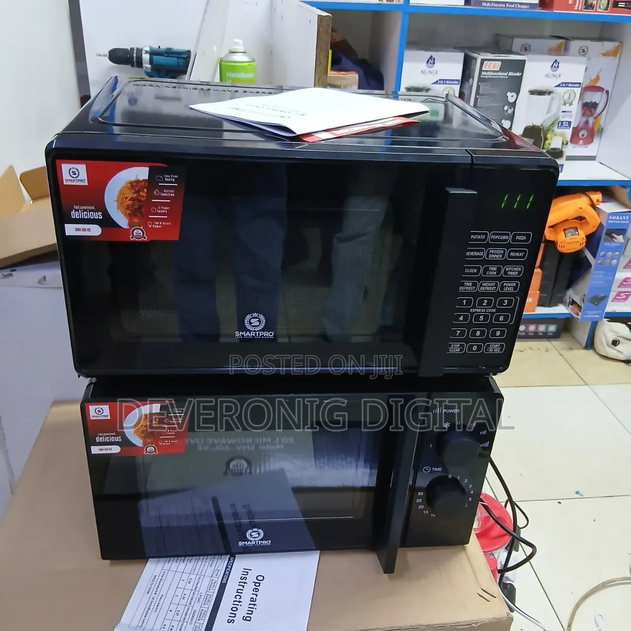 Smart Pro Microwave Oven 20litres Digital 6900/= Analogue