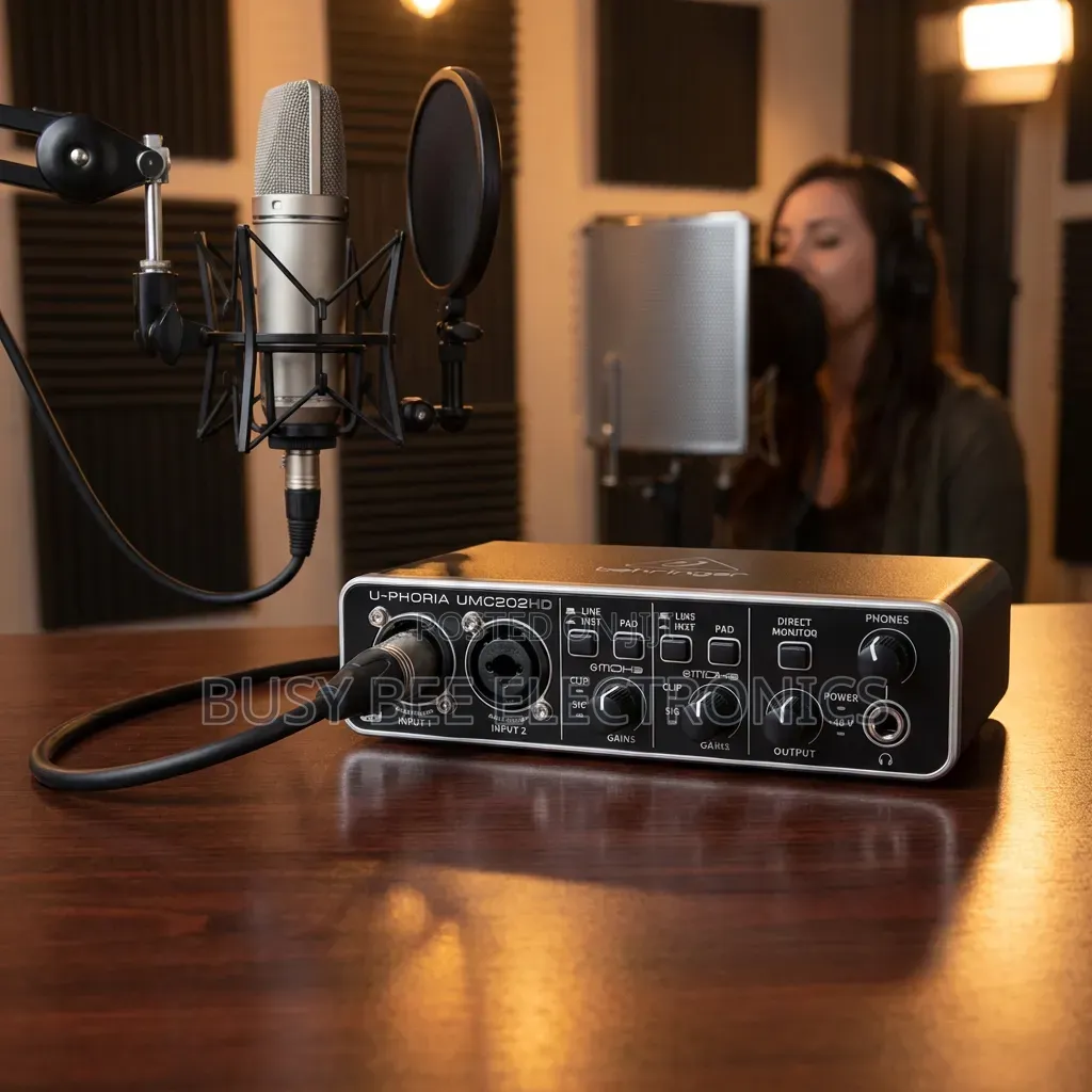 Behringer Umc202hd Sound Card 2-in/2-Out Usb 2.0 Audio Interface