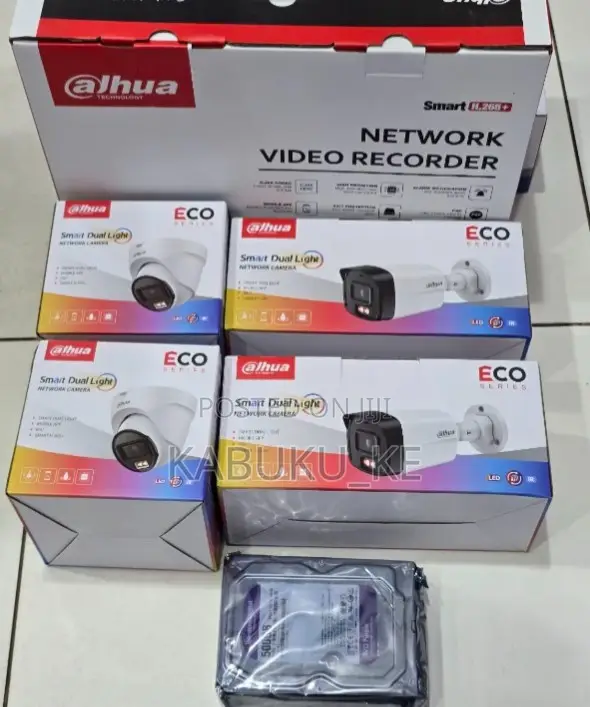 Dahua 4 Channel Smart Dual Light Ip Cameras 4 CCTV Camera Kit