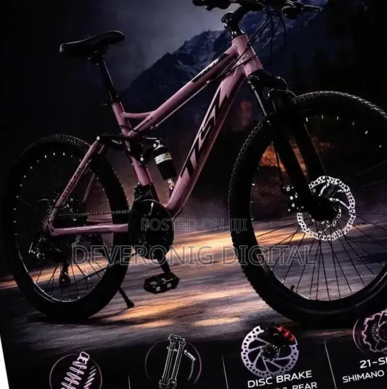 Tsn Mtb Mountain Bike With Rear Suspension And Disk Brakes Size 26