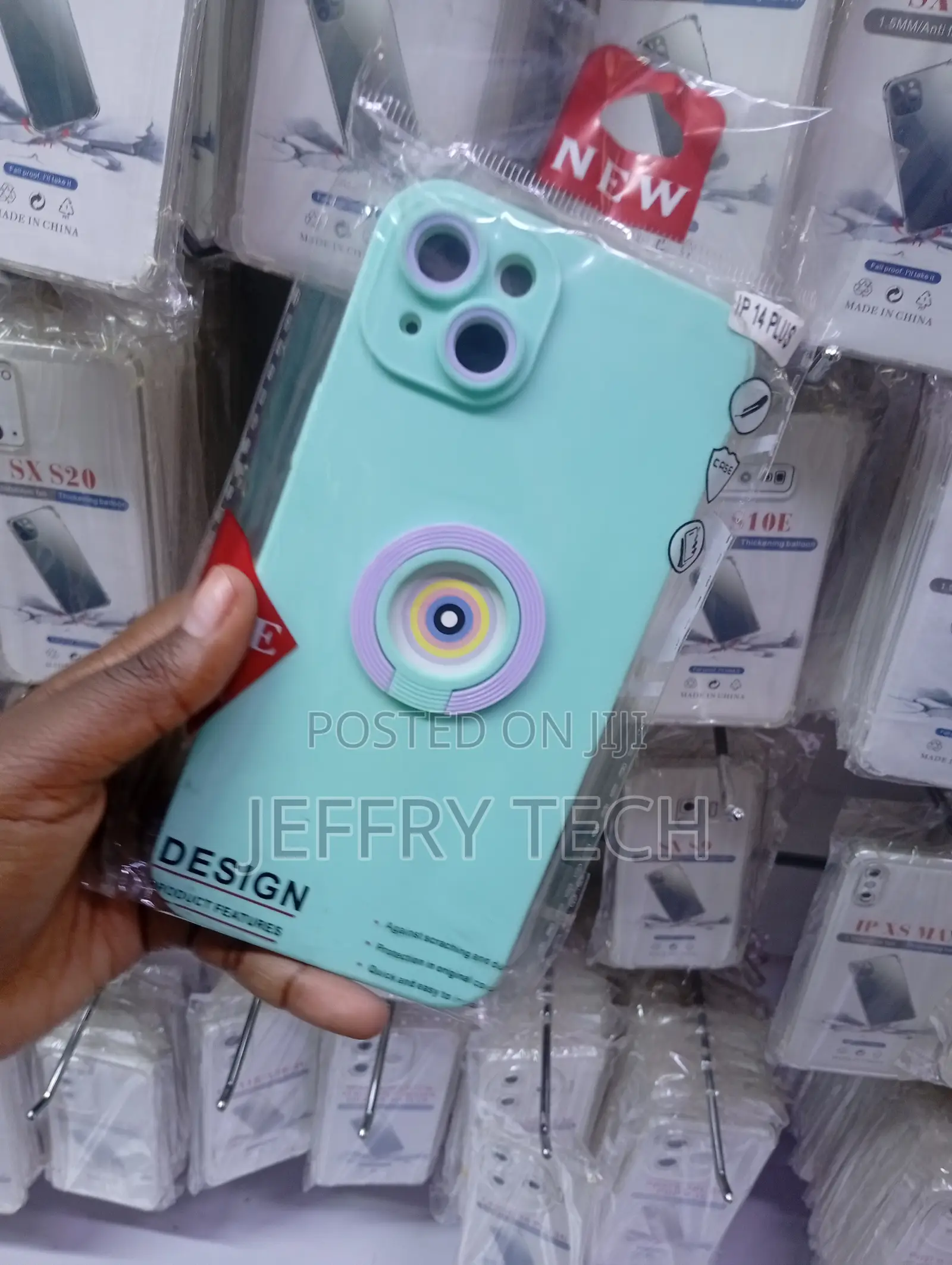 iPhone 13 and iPhone 14 Plus Light Mint Green Silicone Bumper Case