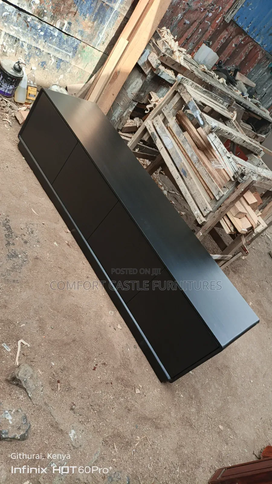 Curved Galana TV Stand Showcase Lowline Design