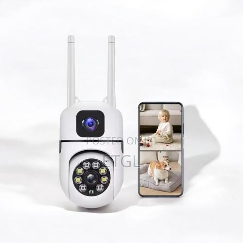 V380 Dual Lens Wifi Bulb PTZ Camera