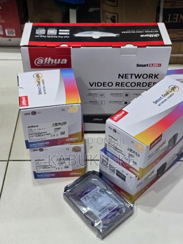 Dahua Ip Cameras 4 Cameras Complete Kit With 4 Channel NVR Smart Dual