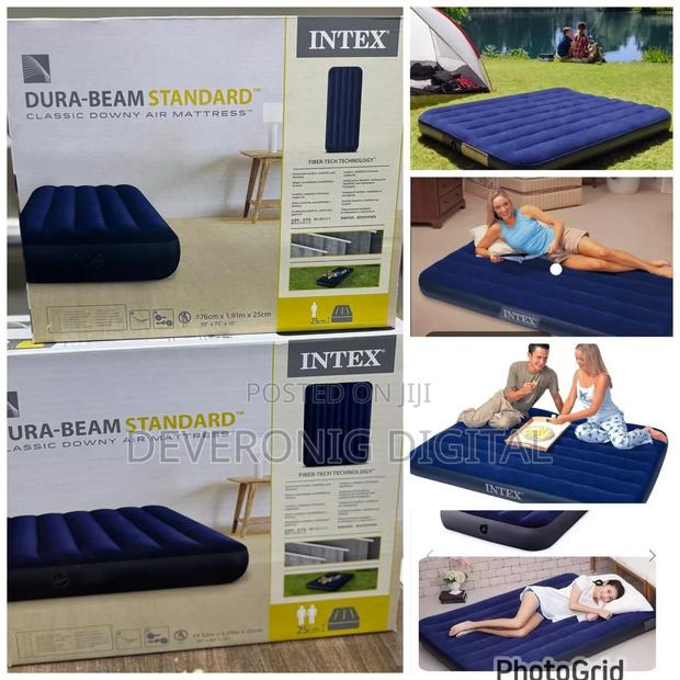 Intex Inflatable Mattress With Free Electric Pump