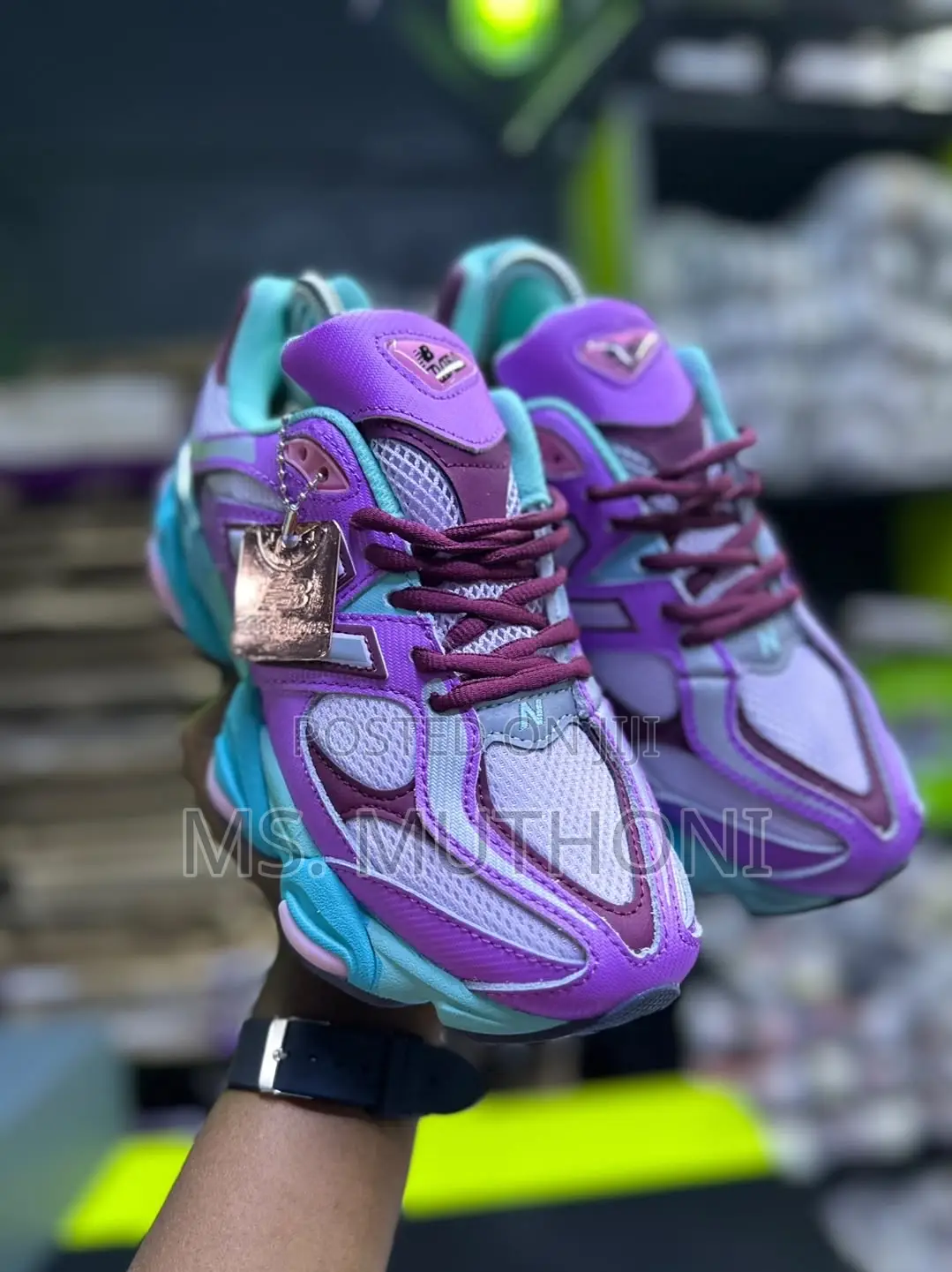 Vibrant Purple and Tea New Balance 9060 Size 36-40