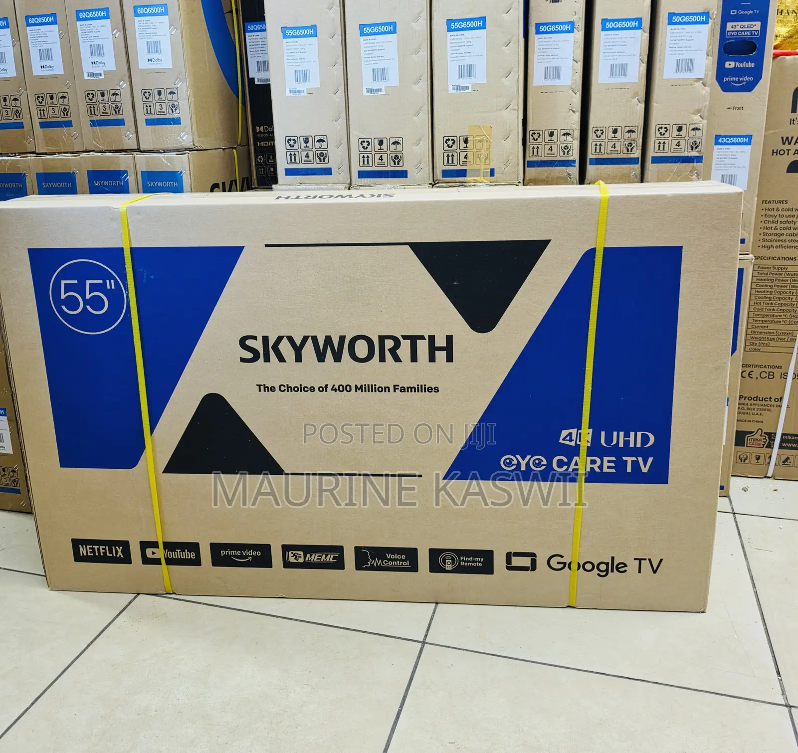 Skyworth 55 Inch Led Smart Google Tv – HDR Display 55g6500g