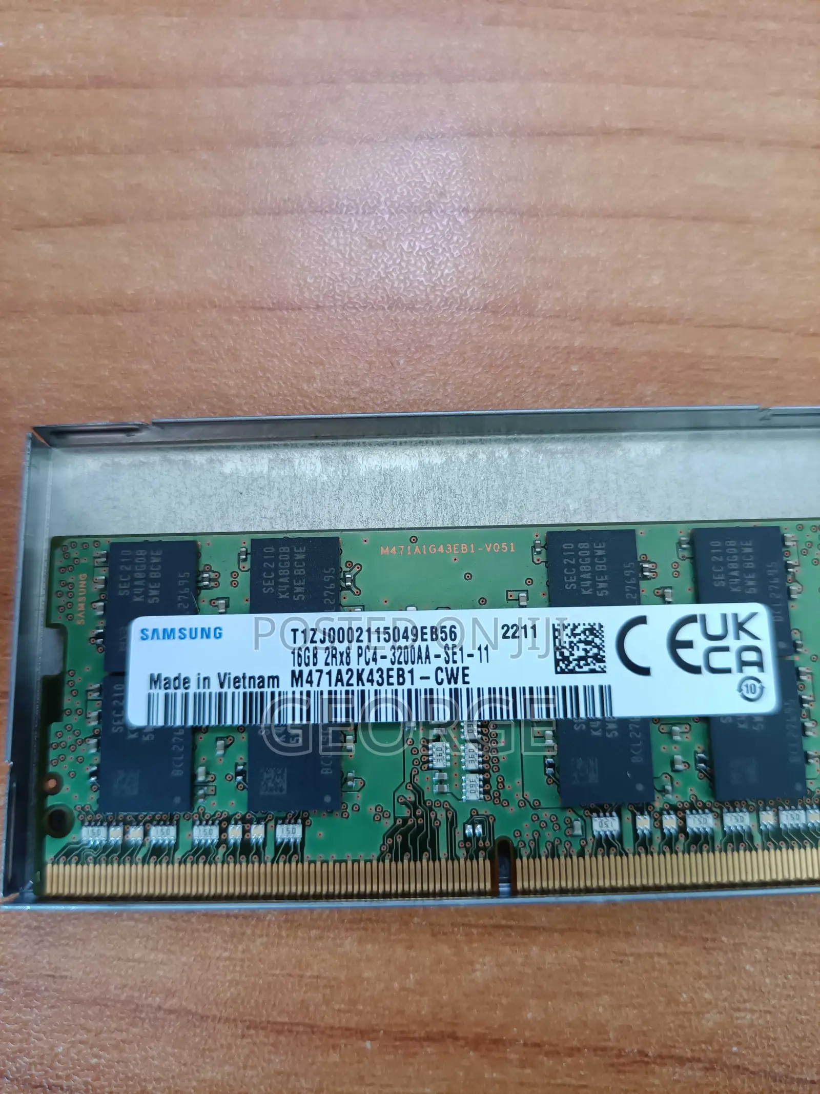 Samsung 16gb Pc4-3200aa 2rx8 Laptop Notebook Ram
