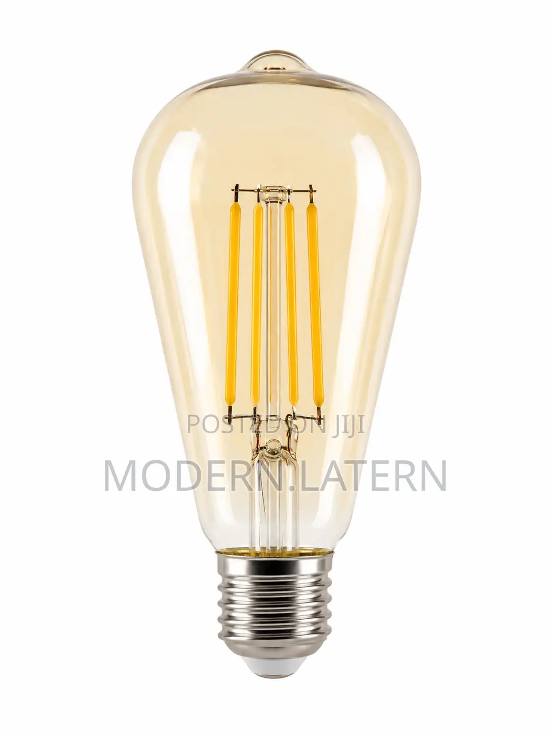 Modern Latern St64 8 Watts Filament Bulb – E27 Warm White Amber Led
