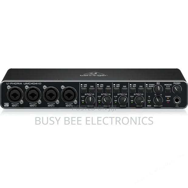 Behringer Umc404hd Audiophile 4x4, 24-Bit/192 KHZ Usb Interface